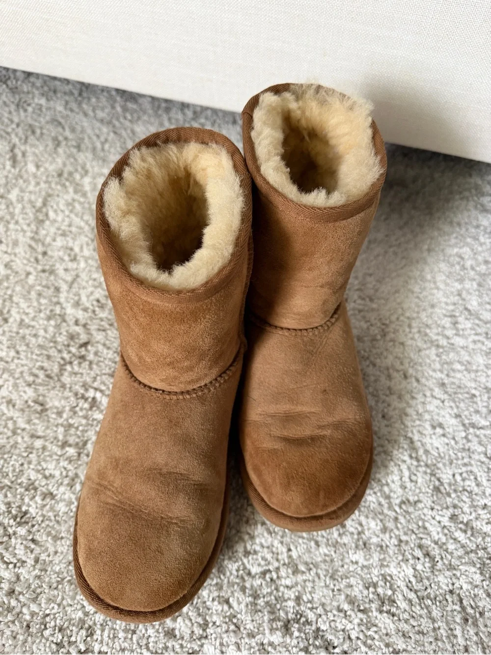 UGG Kids Classic Short Boot in Chestnut, size 3
